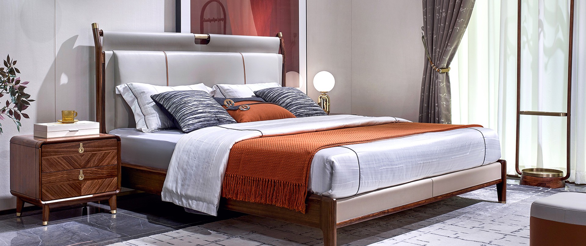 胡桃K卧室效果图-童话森林官网-有点木的 现代高质量家具