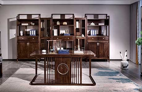 远容-东方先生 书房空间-童话森林新中式实木家具